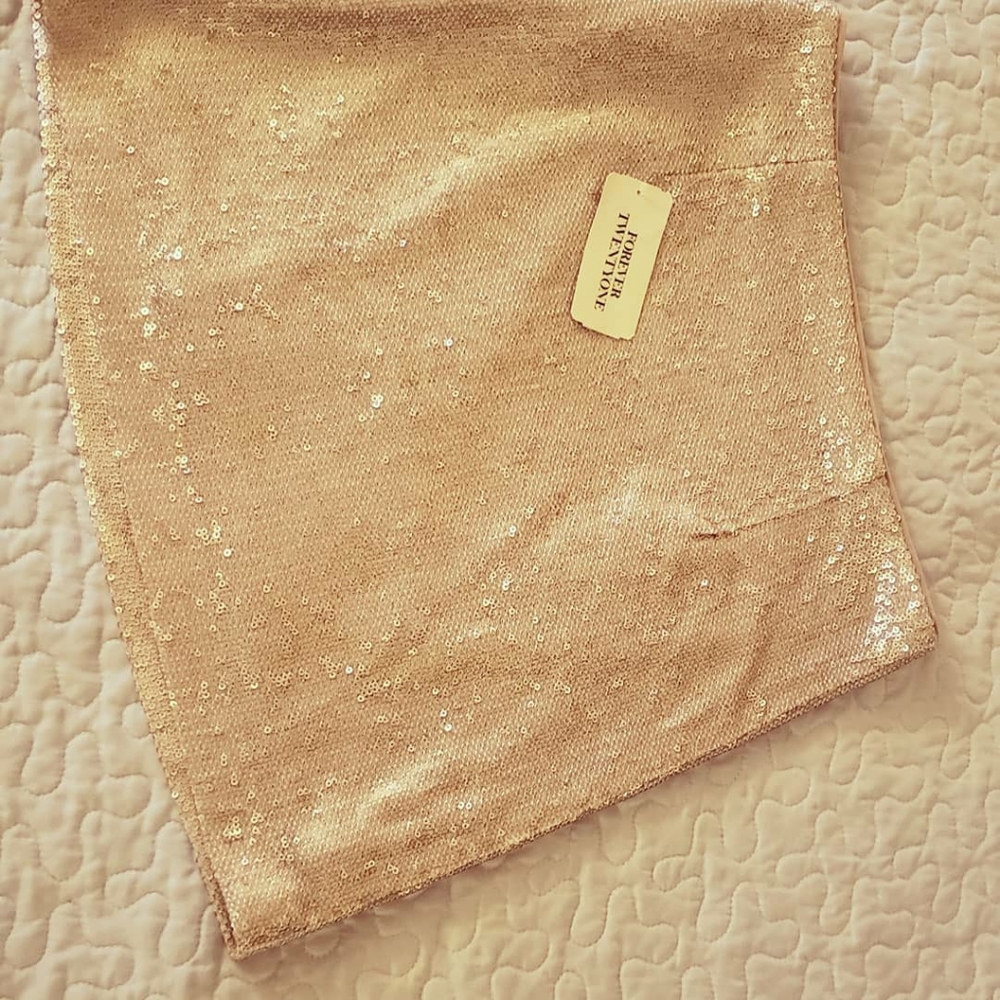 Forever 21-sequin mini skirt 020